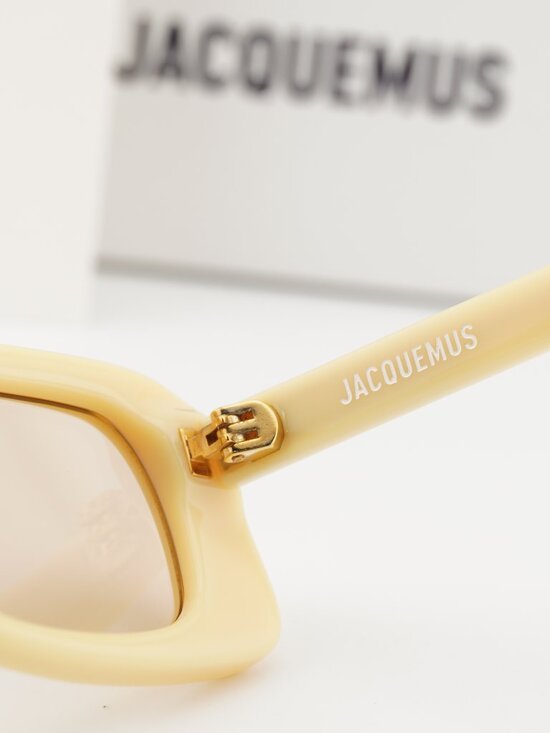 Jacquemus AZZURO JAC/47 C3 Rectangle Sunglasses - Pear / Peach main image 5